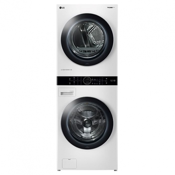 LG 트롬 워시타워 원바디세탁기(건조기+세탁기 일체형) 릴리화이트 색상 W17WT