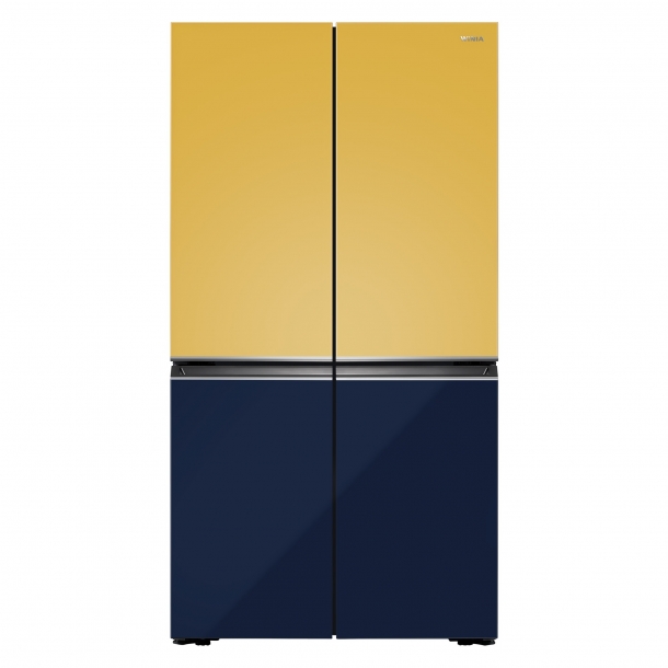 위니아 프렌치 냉장고 870L (실키옐로우/샤인네이비)WWRW928ESGEV1